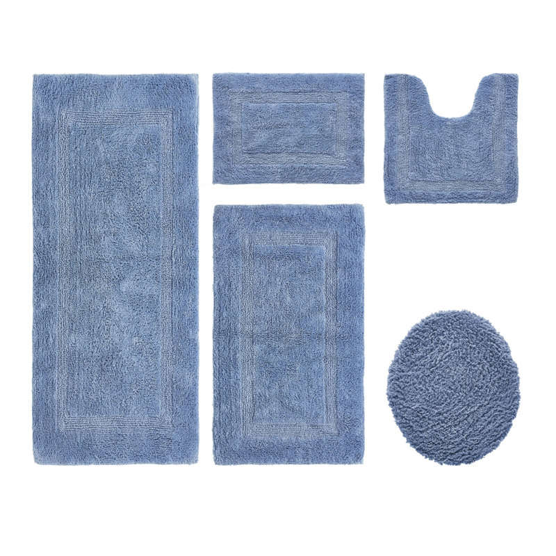 Ensemble de tapis pour salle de bain 5 pièces Lux Premium 2370 GSM, 5 pièces (18 po x 20 po | 17 po x 24 po | 20 po x