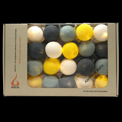 Misti LED Cotton Ball String Light