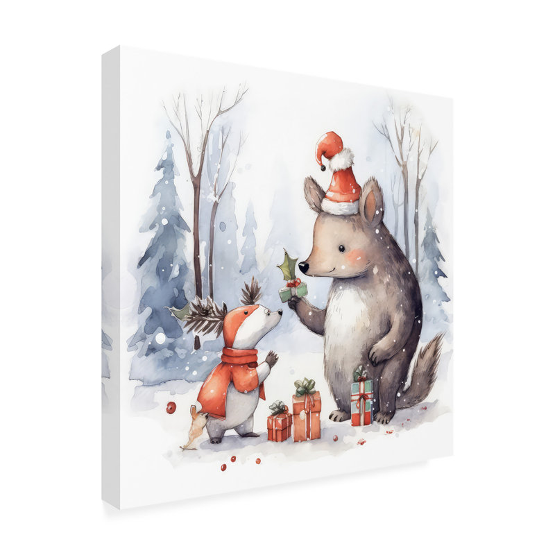 Animaux, un cadeau pour vous sur toile, L 14 po x H 14 po