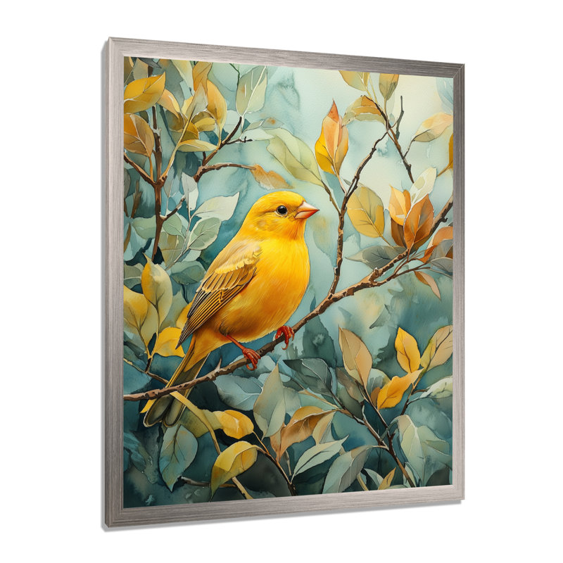 Campbell - animaux, art mural sur toile, H 40 po x l 30 po, Picture Framed, Argent argent