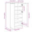 Shoe Cabinet for 12 Pairs of Shoes-2096426533