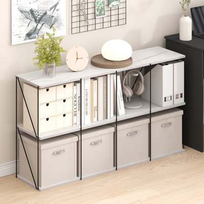 Besi 119.99cm W Metal Shelving Unit