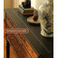 Console rétro en bois sculpté et noir avec relief floral-806808851