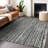 Premium Machine Washable Prisco Black Rug-1001265390