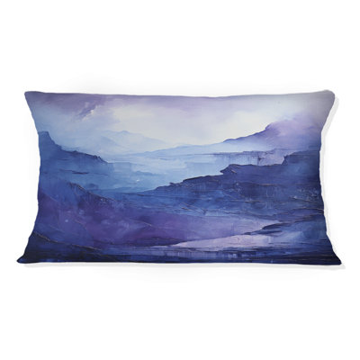 Coussin Indigo Dreams I - Abstract Landscape