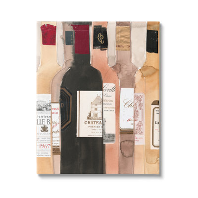 " Classic Wine Champagne Bottles Vintage Theme " by Samuel Dixon