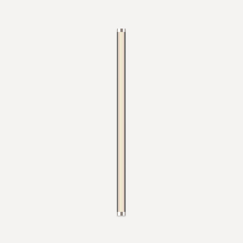 Dimmable LED Bath Bar Vanity Light with Dimmer, Polished Nickel, Fluted
