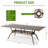 87In Bronze Patio Aluminium Rectangular Table