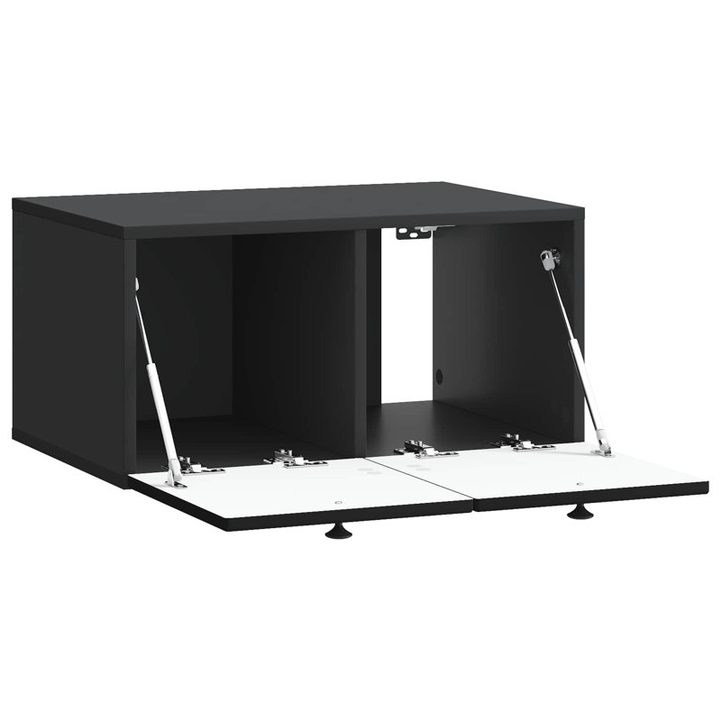 Unfinished TV Stand, 30cm H x 59.5cm L x 41cm W, Black