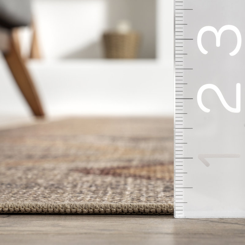 Jonie SuperiorWash Bohemian Easy-Jute Machine Washable Area Rug, Rectangle 4' x 6'