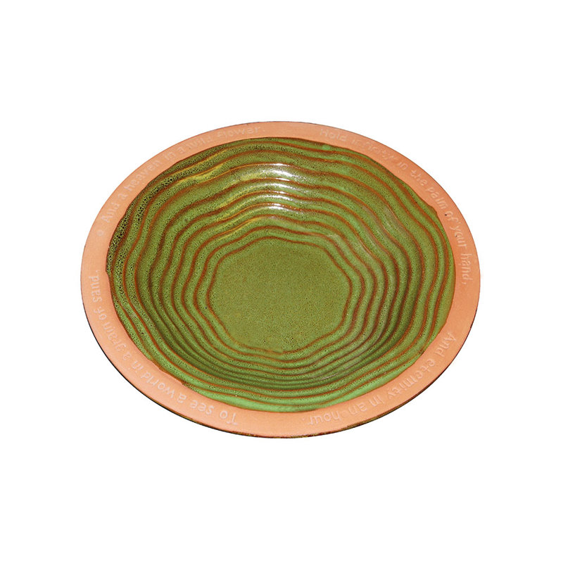 Craner Ceramic Single Tier Birdbath