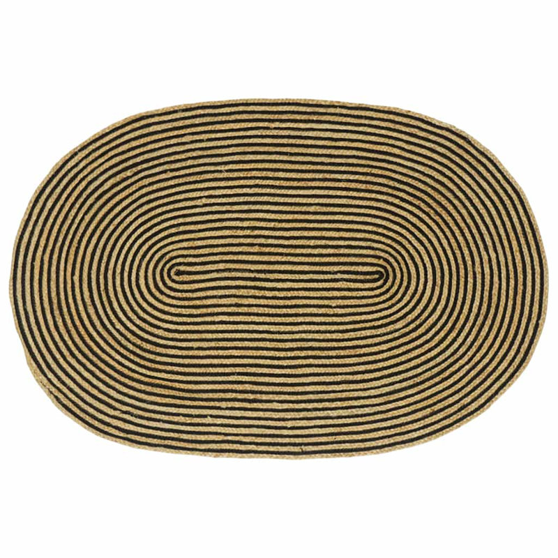 Solid Colour Standard Area Rug, Oval 122 x 183cm