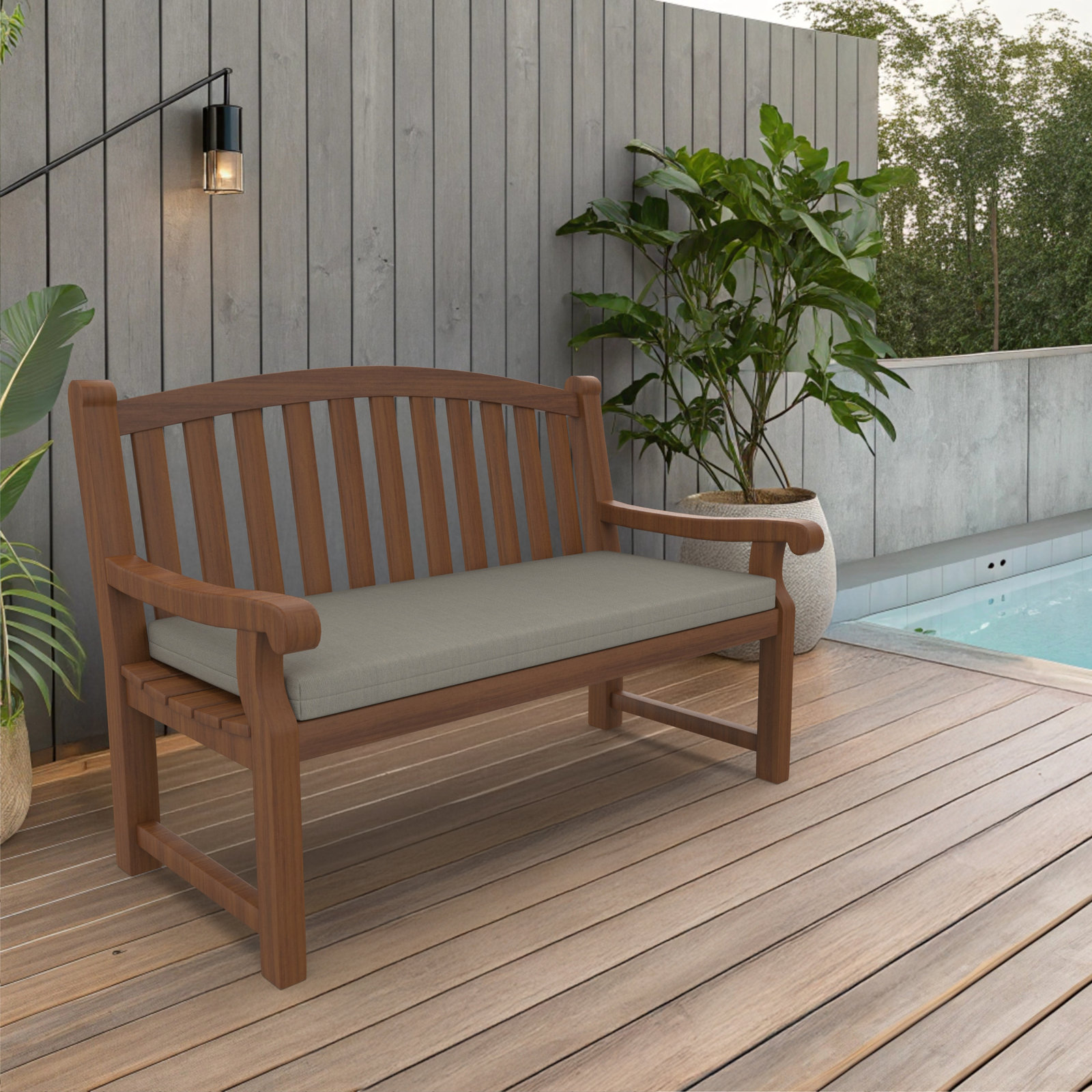 43" Sunbrella® Seat Cushion, Spectrum Dove Sunbrella® Plainweave