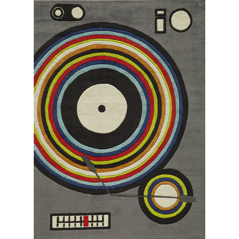 Abdulkerim Geometric Indoor Rug, Rectangle 3' x 5'