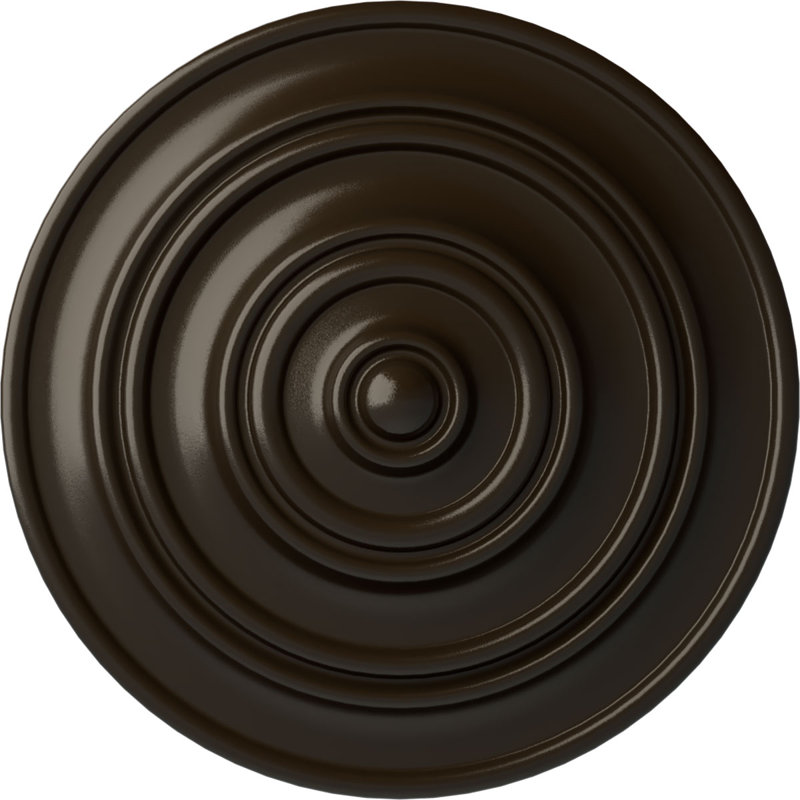 Médaillon de plafond Endurathane Baltimore, P 15 3/8 po x P 4 1/4 po x P 1 1/2 po (convient aux auvents jusqu'à 5 1/2 po), fini craquelé Americana peint à la main