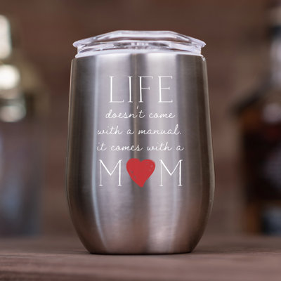 Designs Direct Creative Group 12 oz. Verre à vin en acier inoxydable à double paroi