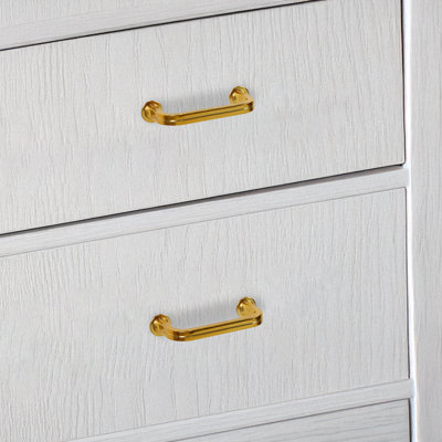 Lumi Home Furnishings Drawer Pull Classic 3" Brass 2-Pack