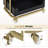 Utility Trolley with Wheels and Drawer, Stylist Rolling Storage Cart-129333750