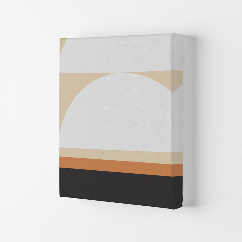 White Abstract Shapes A Original - Print, No Frame, 29.7cm H x 21cm W x 4cm D