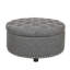 Repose-pieds capitonné avec rangement en lin durable, idéal pour organiser et rehausser la décoration intérieure-1352063462