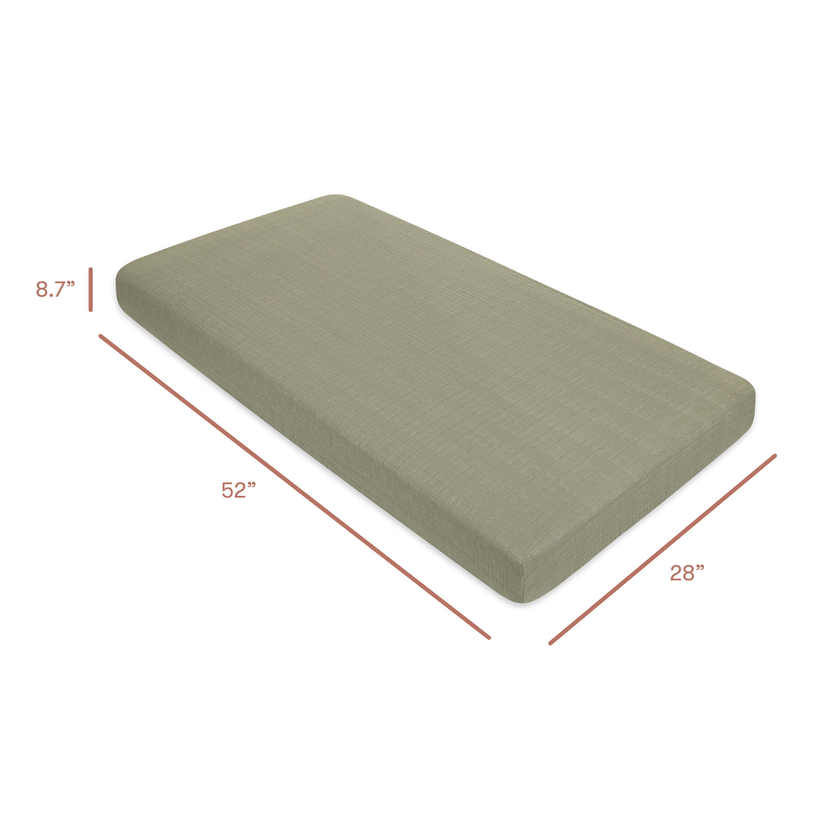 Matcha Muslin Crib Sheet