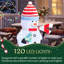 Christmas LED Lights Snowmen Stuffed Holiday Accent