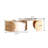31.5" Nesting Coffee Table with sintered stone, light wood