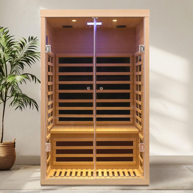 Two Person  Hemlock Sauna Far-Infrared Sauna Room (Back)
