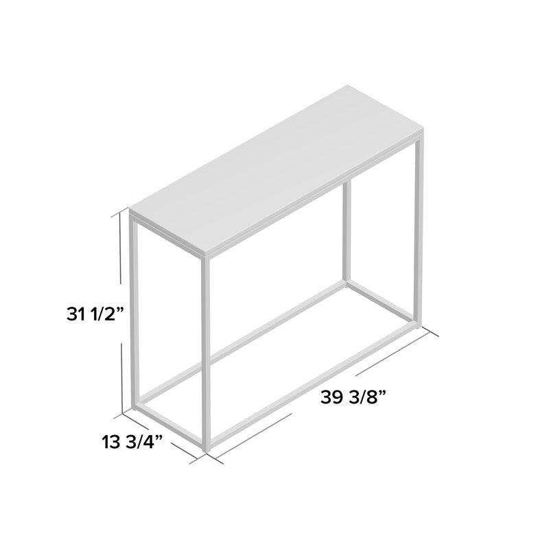 Alazae 39.4'' Console Table, Gray