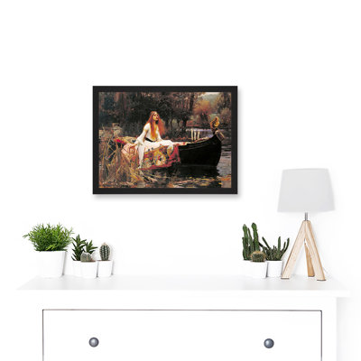 The Lady Of Shalott 1888 by John William Waterhouse - Single Picture Frame Painting