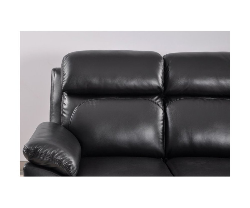 Cesiro Genuine Leather Electric Power Recliner Armchair, Black