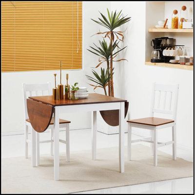 Table de salle à manger pliante en bois massif, abattant extensible pour petits espaces et appartements, bureau en bois de pin naturel