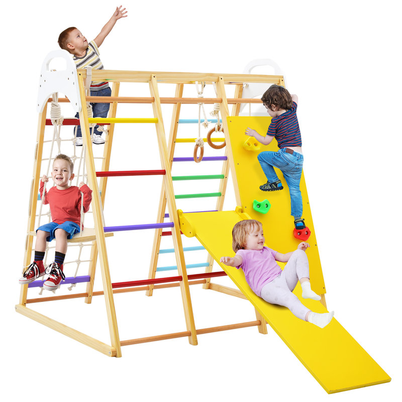 Appareil d'escalade, Jaune / Brun / Rouge