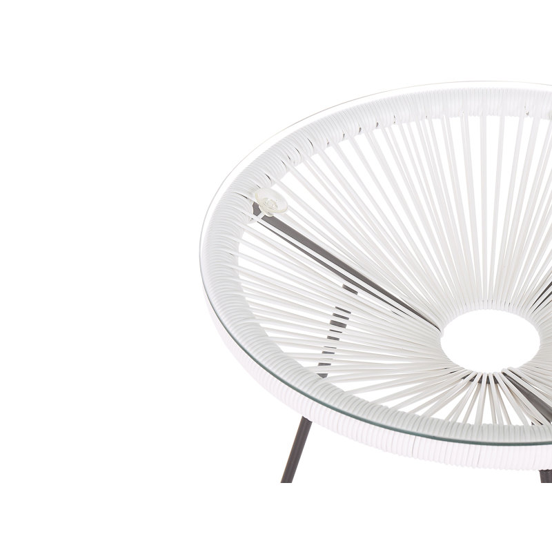 Broseley 2 Seater Bistro Set, White