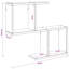  Wall Shelf with Shelf with Storage Engineered Wood Solution Home Indoor-1323932364-1323932355