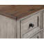 Commode en bois massif à 9 tiroirs avec miroir Mirabeau-120200599