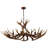 Rohrbach Candle Style Wagon Wheel Chandelier-238798685-193333468