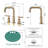 Widespread Double Handle Bathroom Faucet with Pop Up Drain-115827377