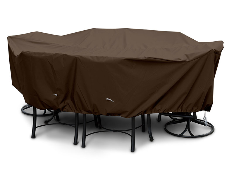 Weathermax™ Outdoor Patio Dining Set Cover, Grey, 30" H x 60" W x 96" D