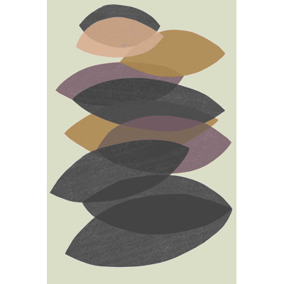 Paper Stack I - Wrapped Canvas Drawing Print