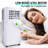 SereneLife 10000 BTU Wi-Fi Connected Portable Air Conditioner for 300 Square Feet with Remote Included