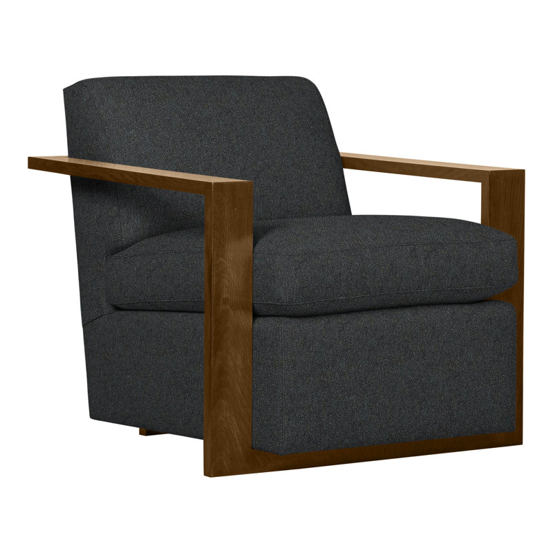 Thom Filicia Home 32" Wide Upholstered Armchair, Wrenn, Ian Lagoon