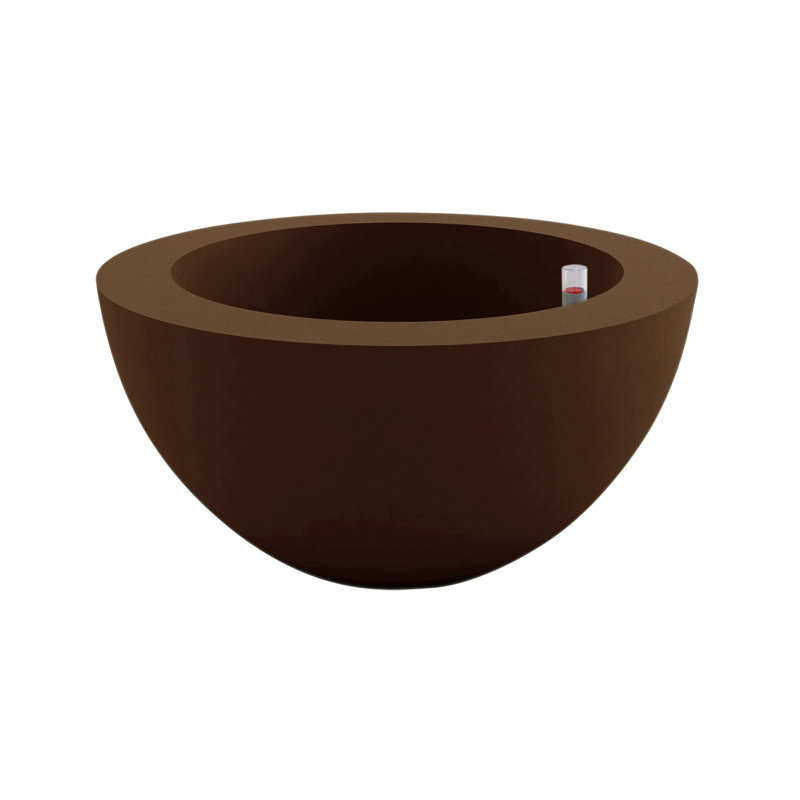 Sfera Resin Pot Planter, 11.75" H x 23.5" W x 23.5" D, Bronze