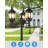Dusk To Dawn Lamp Posts Outdoor Lighting, 3-Head Lights for Outside with Waterproof Aluminum Body