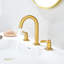 Robinet de meuble-lavabo à 2 poignées avec drain escamotable en métal Larko-107123034