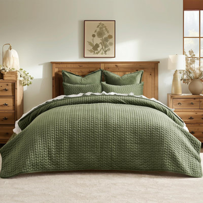 Ensemble de literie pour courtepointe en velours doux pour très grand lit 3 pièces avec taies décoratives, couvre-lit léger pour toutes les saisons