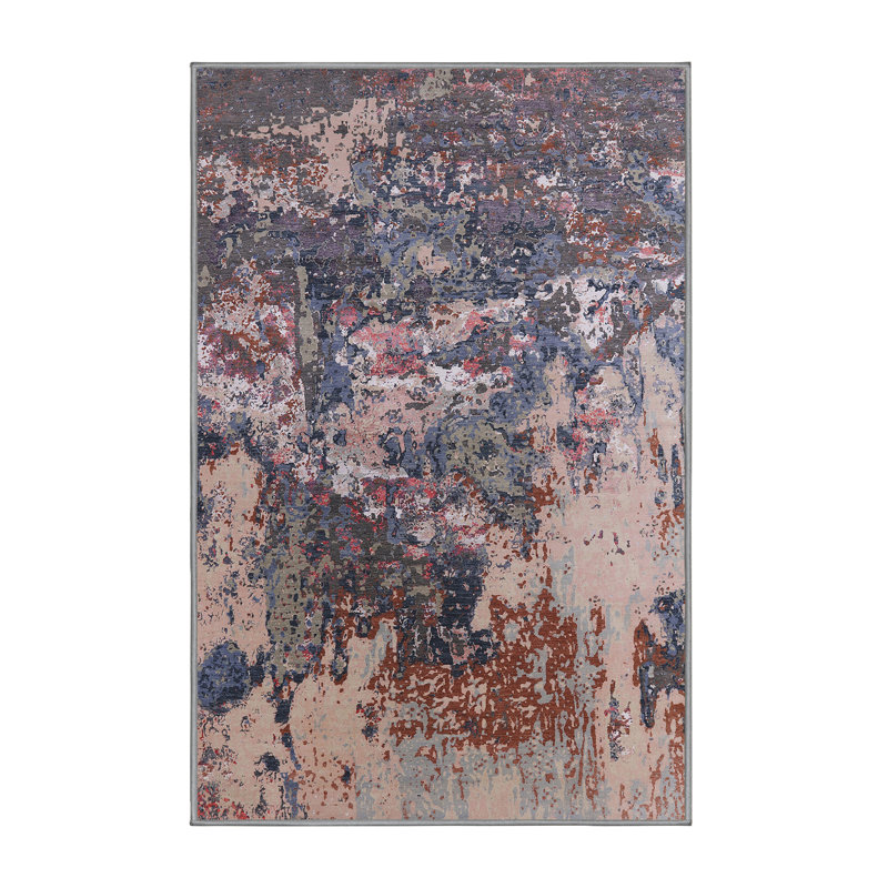 Abstract Indoor Rug, Rectangle 4' x 6'