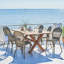 Colonial Rectangular Teak Outdoor Dining Table , in. W 39.4'' in. D-14720290