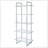 Colfax Clear 5-shelf Bookshelf
