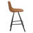 Diannie Upholstered Faux Leather Counter Stool with Iron Frame-1894724746